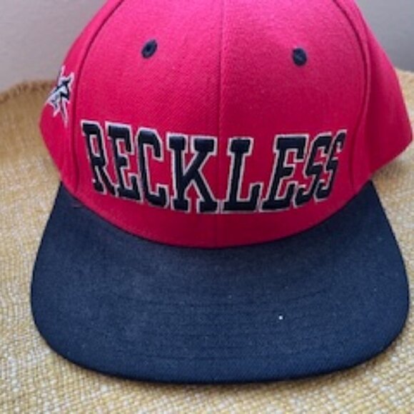 Reckless-‎ Young And Reckless Red And Blue SnapBack Adjustable Hat Cap - Picture 1 of 10